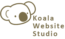 ロゴ | コアラウェブサイトスタジオ Koala Website Studio ホームページ制作　ホームページ制作代行 ウェブデザイン Webデザイン Elementor